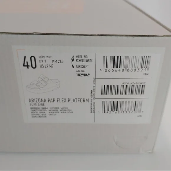 Birkenstock Papillio Arizona Nubuck Platform Pure Sage - Picture 7 of 9